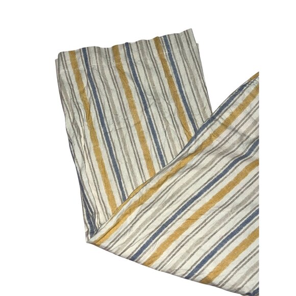 Est. 1946 Striped Linen-Blend Cropped Pants Sz 18/20 (2XL) Elastic Waistband Mul - Picture 3 of 9